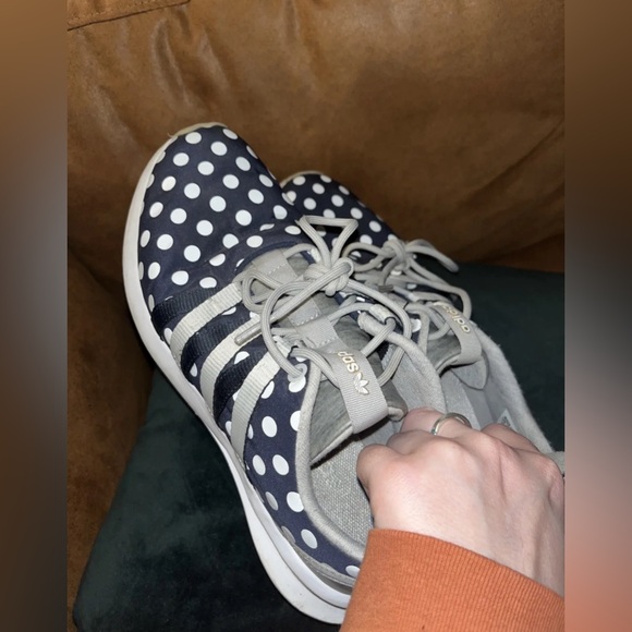 ADIDAS Polka Dot Tennis Shoes - Picture 1 of 4